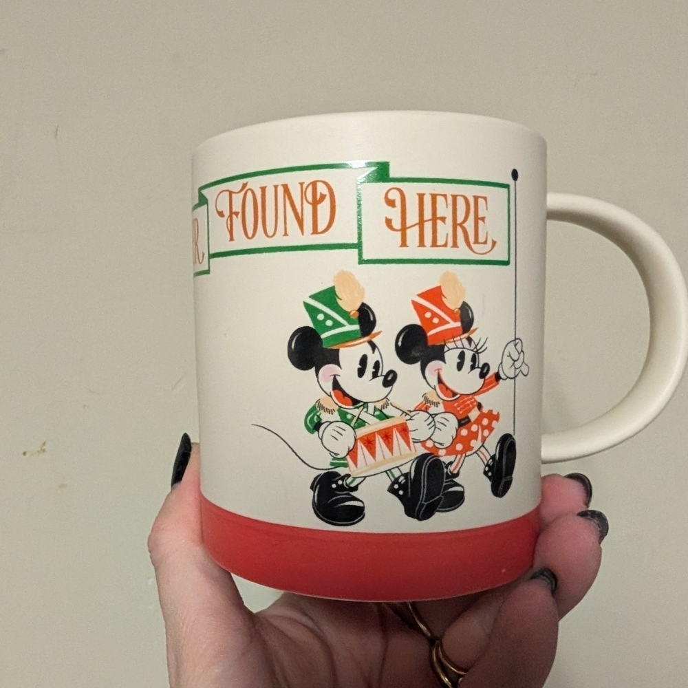 Hallmark Disney Good Cheer Found Here Mickey And Minnie Mouse Mug